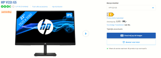 HP V22i G5 21.5" monitor voor €99 bij Coolblue
