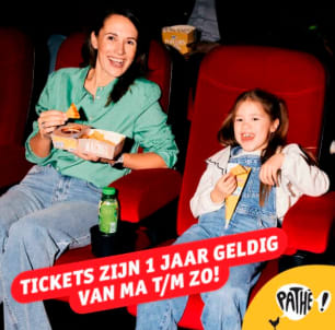 Koop nu 2 bioscoopvouchers voor 15.00 euro