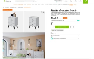 Mesita de noche Iconic por tan solo 35,48€