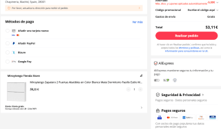 Zapatero Miroytengo 2 puertas abatibles en blanco mate por solo 53,11€