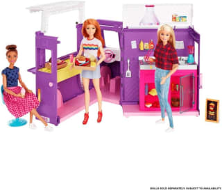 Barbie Fresh 'n' Fun Food Truck en 30 accessoires voor €24,99 bij Amazon