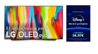 Televisor LG OLED48C26LB 48" OLED EVO UltraHD 4K HDR10 Pro + Regalo Disney+ 3 meses por 829€