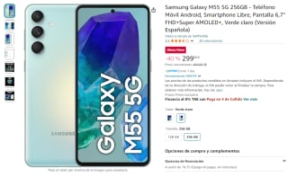 Móvil Samsung Galaxy M55 5G 8GB/256GB por 299€