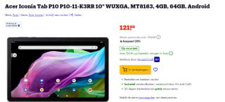 Acer Iconia Tab P10 P10-11K3RR 10.4" Tablet voor €121,99 bij Bol.com