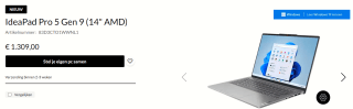 IdeaPad Pro 5 Gen 9 (14" AMD) voor €1139,01 bij Lenovo