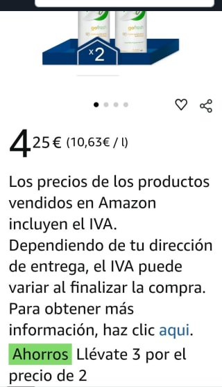 Pack de 6× 200 ml Desodorante Dove Advanced Care Pepino por 8,50€.