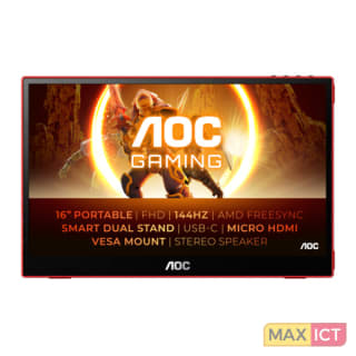 AOC 16G3 15.6" monitor voor €111,77 bij Max ICT