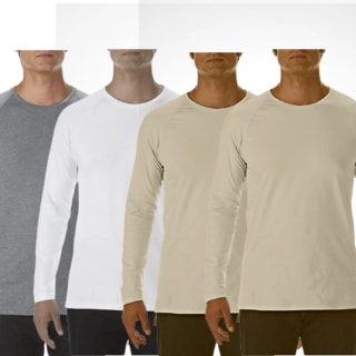 Pack 4 Camisetas de Manga Larga para Hombre por 7.79€