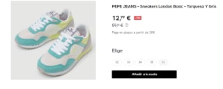 Zapatillas de Peques Pep Jeans London Basic por 12.99€