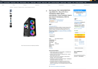 Caja Nox Hummer TGM ATX ARGB por solo 48,19€