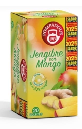 5% dto en infusión Jengibre con Mango desde Pompadour