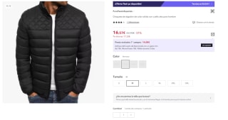 Chaqueta de algodón con cuello alto para hombre por 16.57€ (Cuentas Nuevas 8.28€)