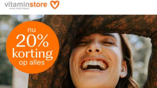 20% korting op alles bij Vitaminstore