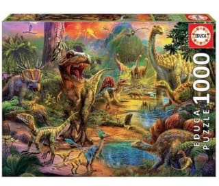 Puzzle de 1000 Piezas, Tierra de Dinosaurios marca Educa por 7€