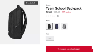 New Balance Team School Backpack voor €27,50