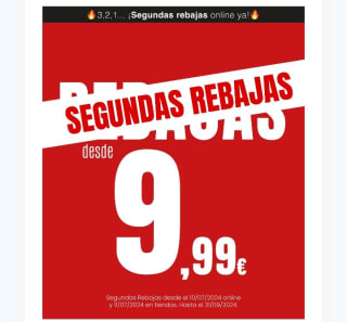 Segundas Rebajas en Marypaz desde 9,99€.