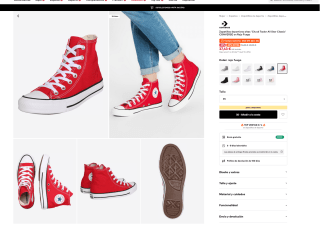 Zapatillas Converse deportivas altas 'Chuck Taylor All Star Classic' por solo 37,43€