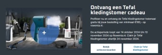 Gratis Tefal kledingstomer bij besteding van €160 bij Rowenta