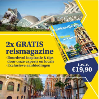 2x het gratis Weekendjeweg reismagazine t.w.v. €19,90
