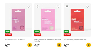1+1 gratis op HEMA Verzorgingsblokken