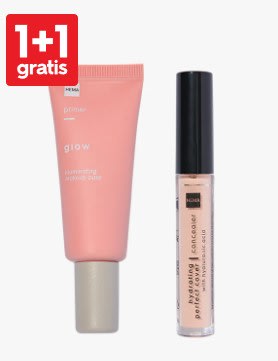 1+1 gratis op alle make-up primers en concealers bij HEMA