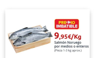 Salmòn Noruego por 9,95€.