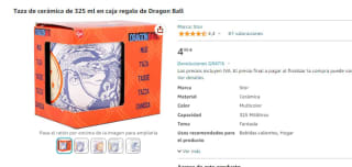 Dragon Ball taza de cerámica de 325 ml por 4,54€