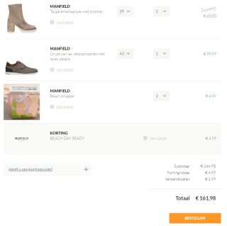 Gratis Beachshopper bij bestelling bij Manfield