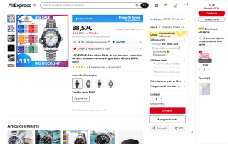 Reloj ADDIESDIVE AD2043 automático por 88,57€