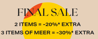 Tot 30% extra korting tijdens de Final sale tot 50% korting bij scotch & soda