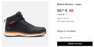 Botas Timberland Reaxion para hombre por 55.99€