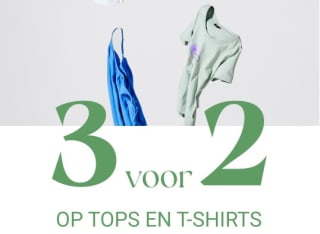 3 voor 2 op alle tops en T-shirts bij Zizzi