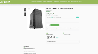 PCTEC OFFICE i5 12400 16GB 1TB a tan solo 319€