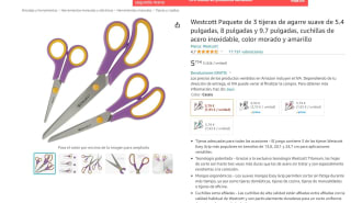 Recopilaqación pack 3 tijeras de agarre suave por 5,79€