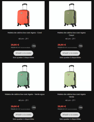 Hasta 75% descuento maletas Les P’tites Bombes las de cabina por 29,90€