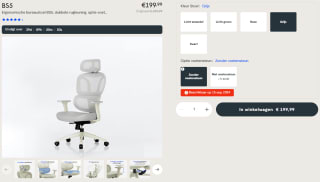 Ergonomische bureaustoel BS5 voor €199,99 bij Flexispot