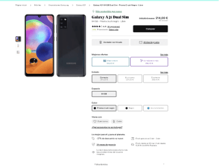 Móvil Samsung Galaxy A31 Dual Sim por 214€