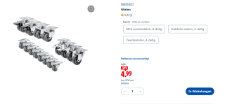PARKSIDE® Wielen voor €4,99 in de Lidl webshop