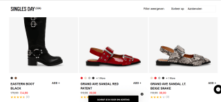 25% korting op geselecteerde items bij Steve Madden tijdens Singles Day