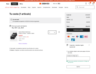 Pack 3 Boxer Calvin Klein negros Hombre por solo