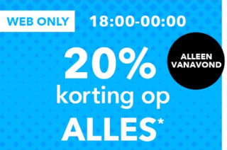 20% korting op alles bij Scapino vanavond