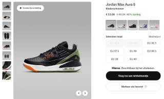 Jordan Max Aura 5 kinderschoenen voor €53,99 bij Nike