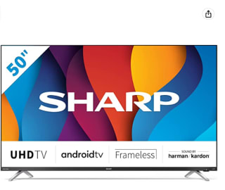 Sharp 50DN6EA - TV Android 50" sin Marco (4K Ultra HD, 4 x HDMI, 2 x USB, Bluetooth), Dolby Vision y Atmos, Google Assistant, Chromecast, Altavoces Harman/kardon, HDR10, DTS Virtual X por 429.86€