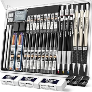 Nicpro 35pcs Art Mechanical Pencil Set – £15.99