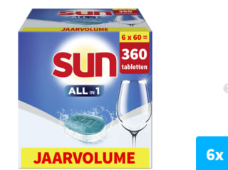 360 Sun Vaatwastabletten Citroen voor €39,99 bij Plein