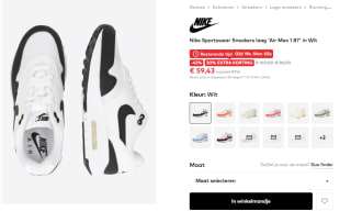 Nike Air Max 1 dames sneakers in diverse kleuren voor €59,53 bij About You