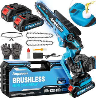 Mini Motosierra Bateria, 6 Pulgadas con Baterías de 4000mAh por 49,99€