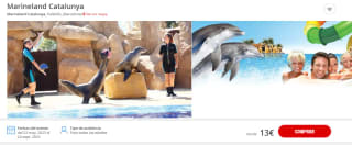 Oferta entrada Marineland Catalunya por 13€