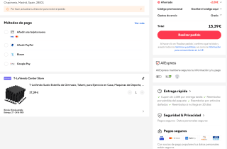 Set 18 Piezas Suelo T-LoVendo Esterilla Caucho para Ejercicio por 15,39€