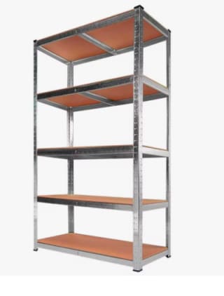 Estanteria Metalica Galvanizada con 5 Baldas de 180 x 90 x 40cm y Soporta hasta 875kg por 16.13€